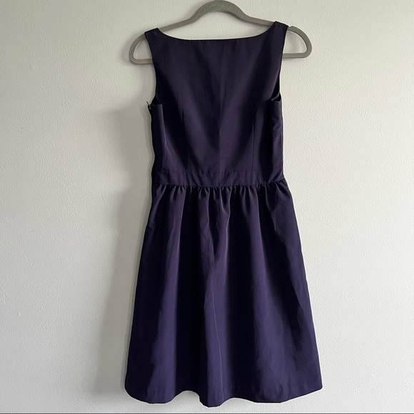 Vintage H&M Scoop Neck Purple Sleeveless A Line Cocktail Mini Dress Size 6 - Picture 2 of 6